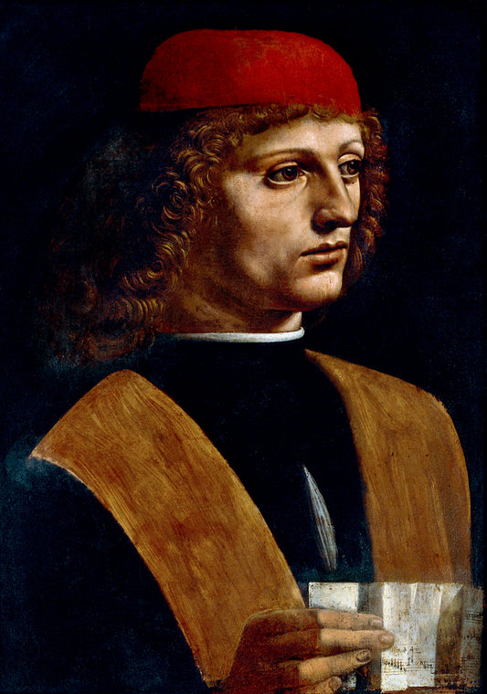 Leonardo da Vinci - The Portrait of a Musician 1483-1487