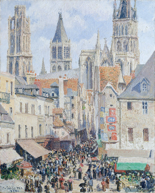 Camille Pissarro - Grocery Street Rouen 1898
