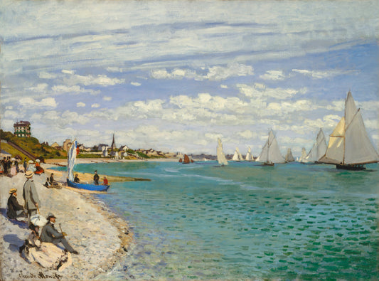 Claude Monet - Regatta at Sainte-Adresse 1867 - Digital Art - JPG File Download